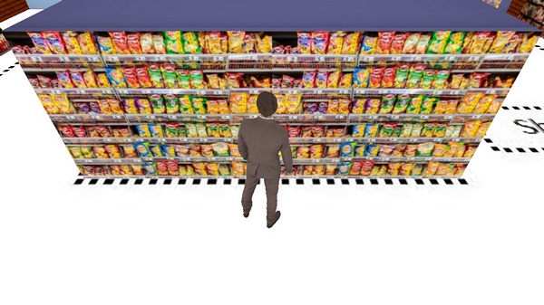 cctv in retail 3D view